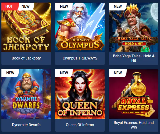 New Slots at Jackpoty
